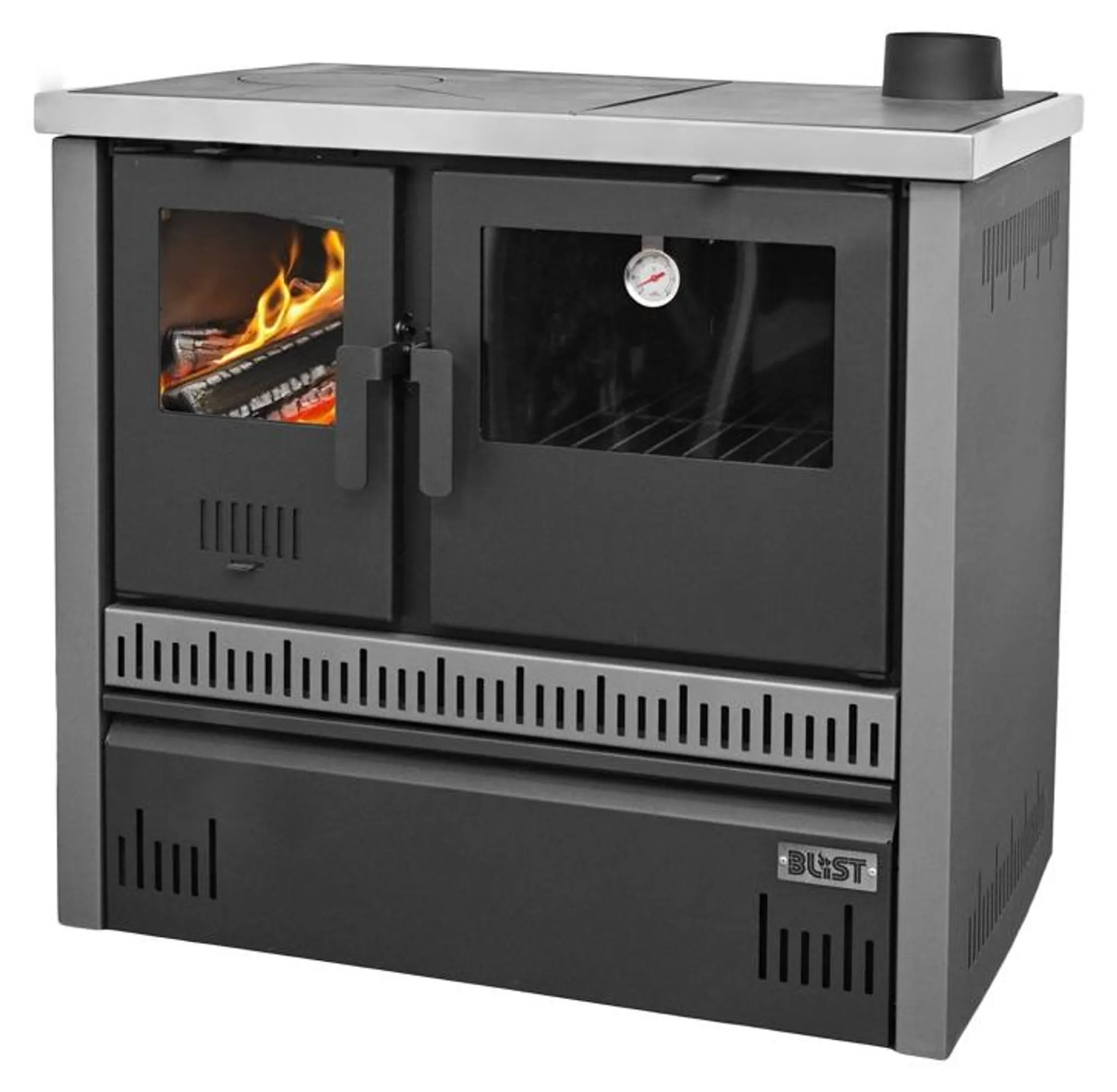 993e2957337b1f42d0e25e7fbde32de3 Blist Olimp 12 Holzherd mit Backofen 11–15 kW – Küchenofen für Holz & Holzbriketts – Bild 1
