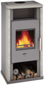Wamsler Yuna Kaminofen 6 kW Stahl Naturstein – Bild 7